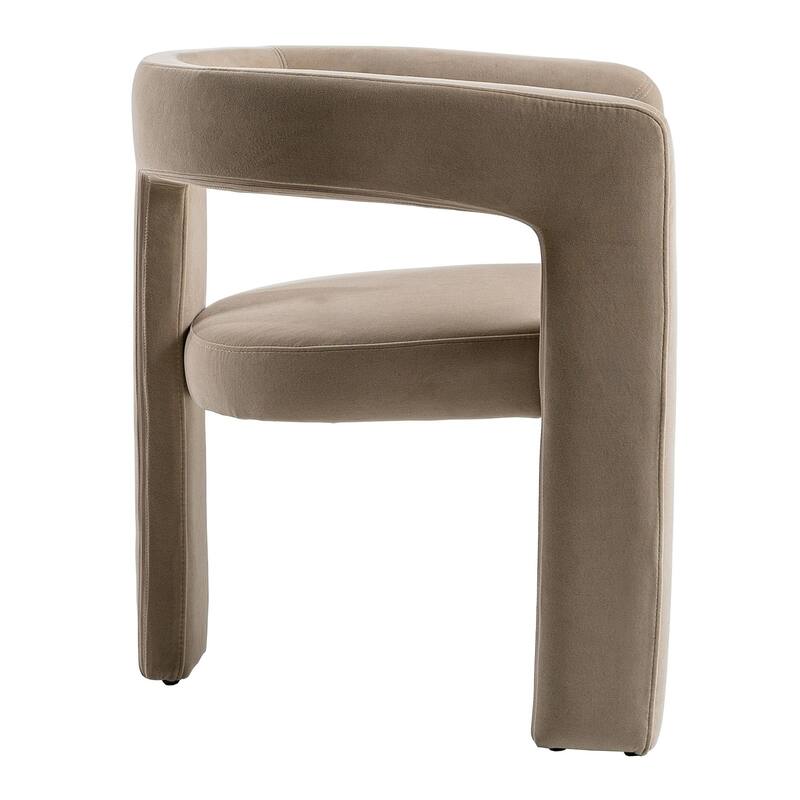 Modrest Cherish Modern Beige Fabric Dining Chair