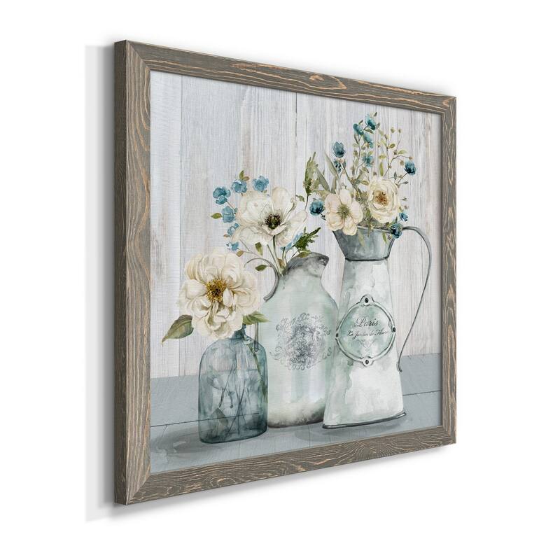 French Garden Flowers I-Premium Framed Canvas - Ready to Hang