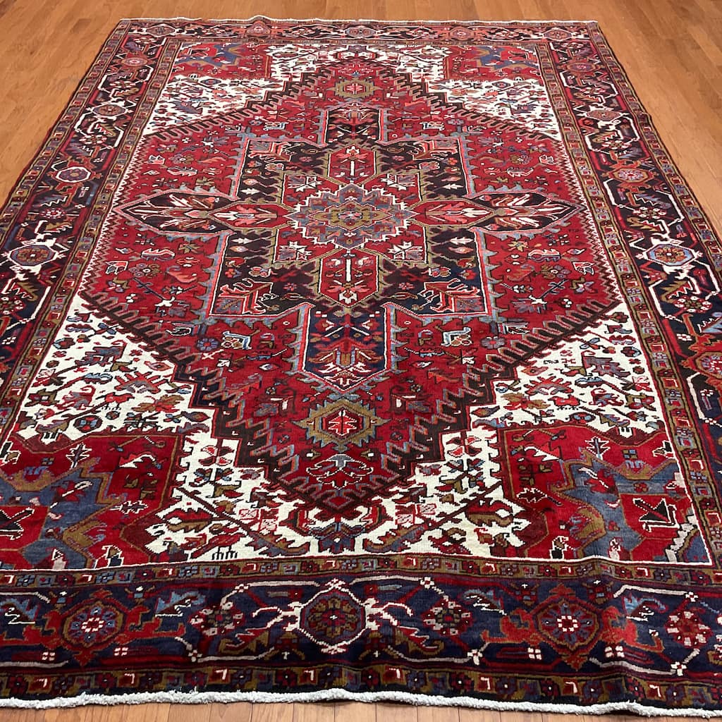 HERAT ORIENTAL Handmade Fine Heriz Rug - 7'9" x 11'2"