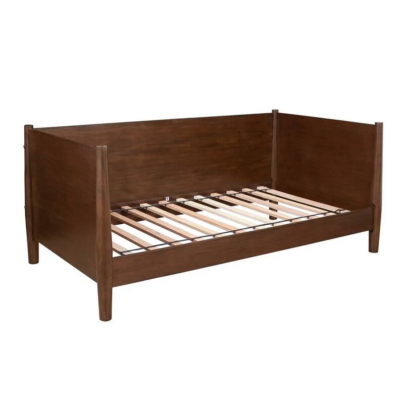 Alpine Furniture Flynn Mid Century Modern Twin Day Bed, Walnut