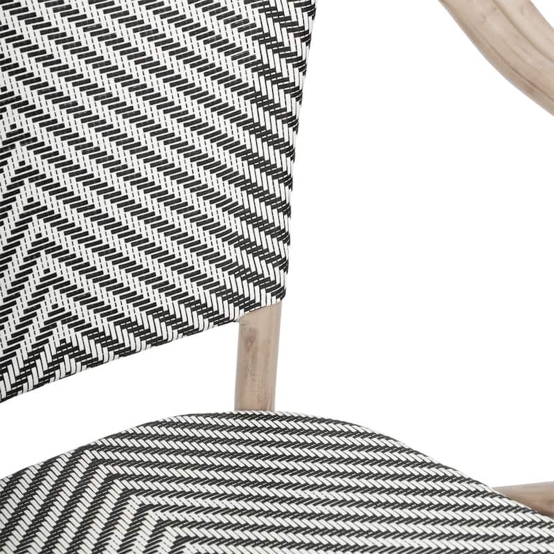 Stacking Bistro Chairs with Metal Frames