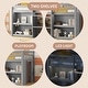 preview thumbnail 4 of 16, Twin Size Wood Low Loft Bed with Two-Tier Shelves and LED