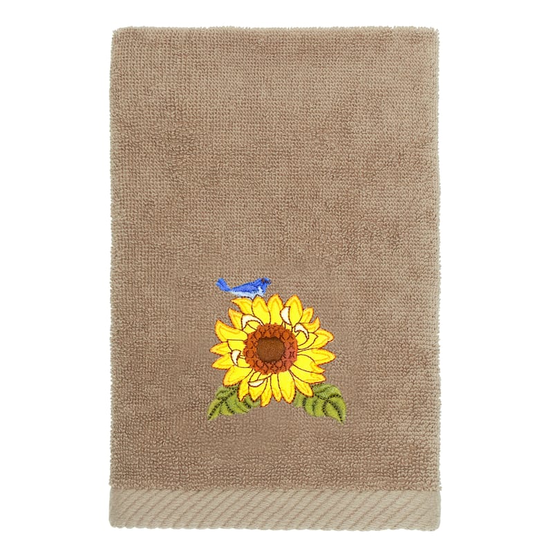 Authentic Hotel and Spa Turkish Cotton Girasol 3PC Multi-Size Embellished Towel Set