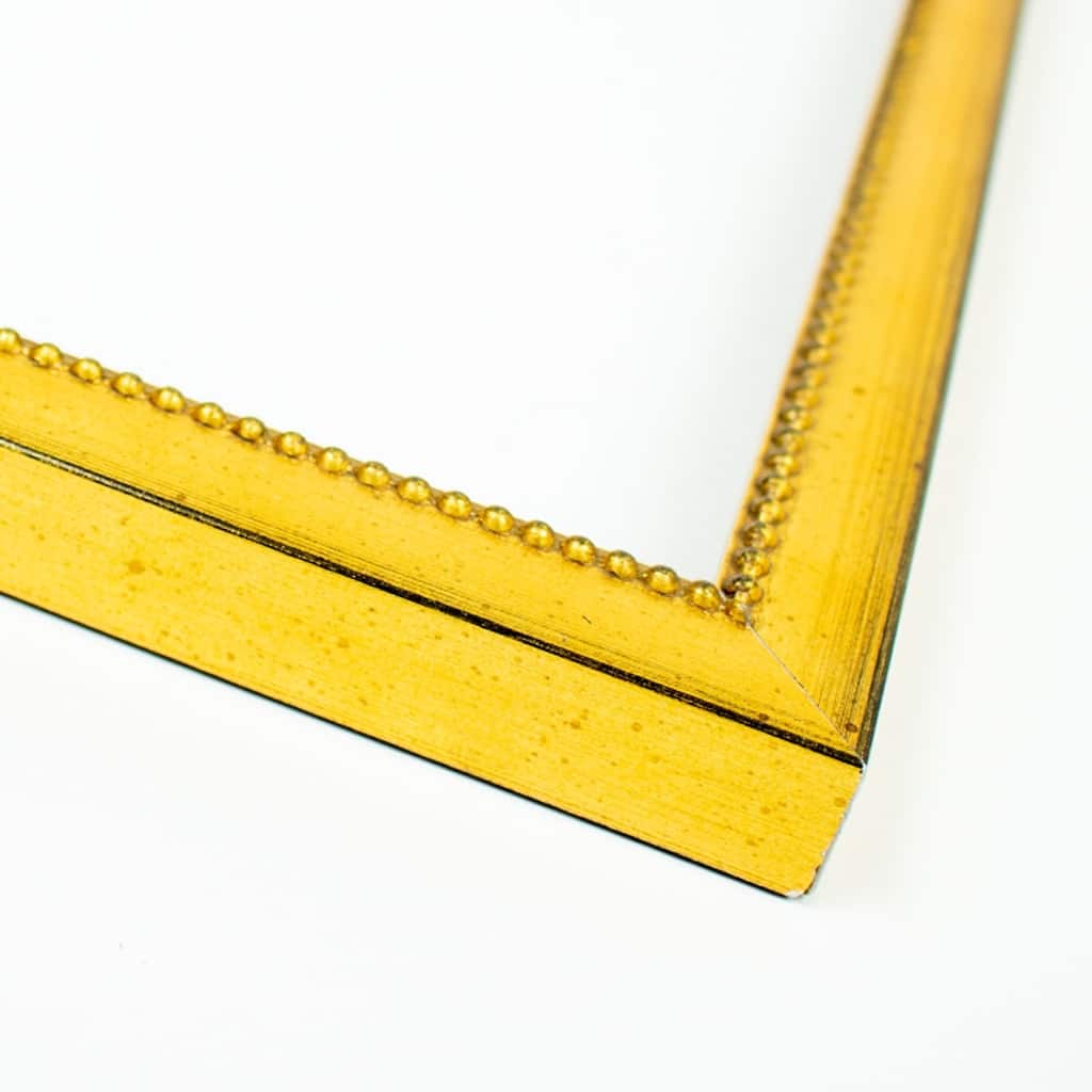 44x18 Frame Gold Solid Wood Picture Frame Width 0.75 Inches | Interior Frame Depth 0.625 Inches