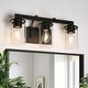 preview thumbnail 30 of 52, Fora Modern Farmhouse 3/4-Light Bathroom Vanity Lights Glass Wall Sconces Upgraded 3-Light