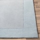 preview thumbnail 10 of 21, Hand Loomed Odessa Solid Bordered Tone-On-Tone Wool Area Rug