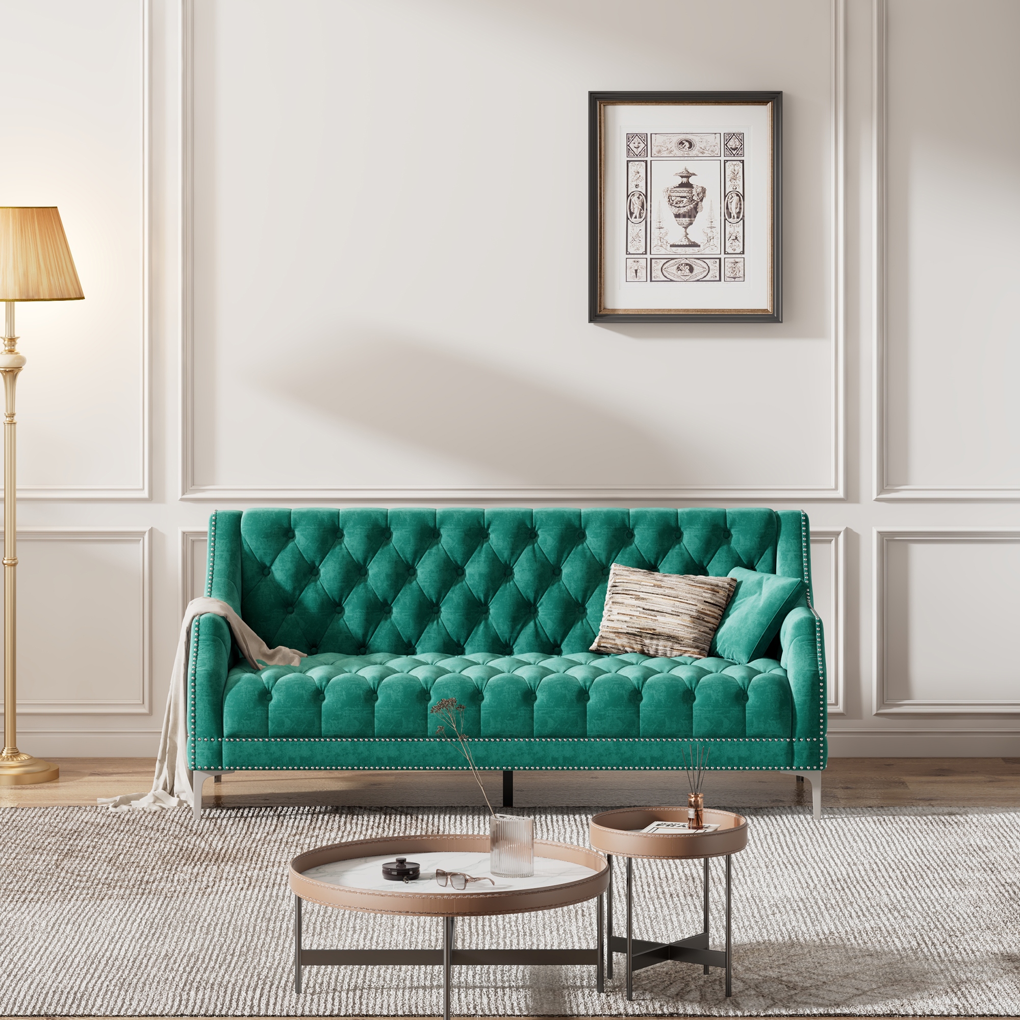 Modern store plush sofa