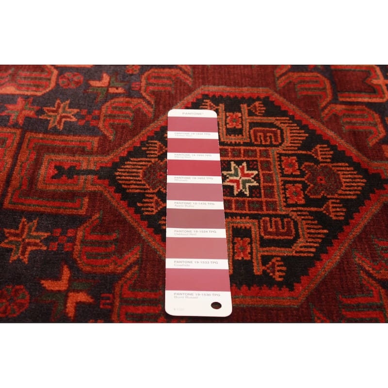 Teimani Burgundy Rug 3'1" x 4'7" - 3'1 x 4'7