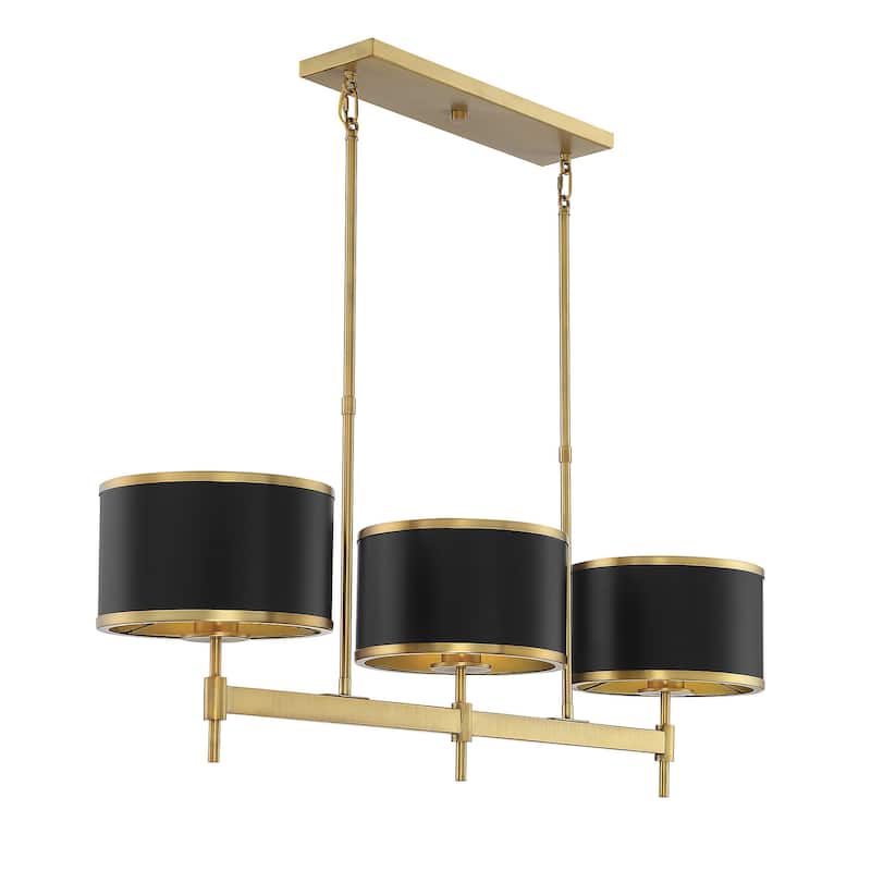Savoy House Delphi 3 Light 10" Wide Linear Chandelier