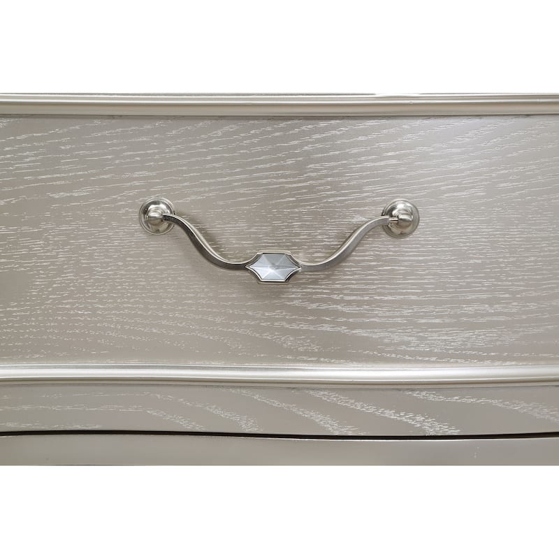 Evangeline Modern Classic Wood 9-drawer Bedroom Dresser Silver Oak