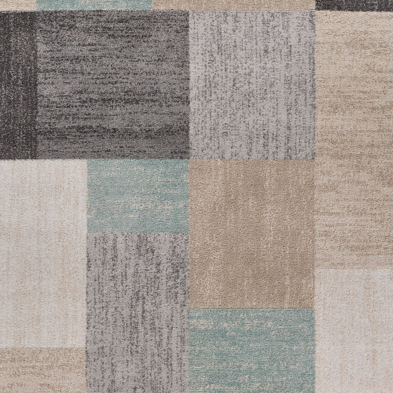 Sevita Multicolored Modern Color Block Area Rug