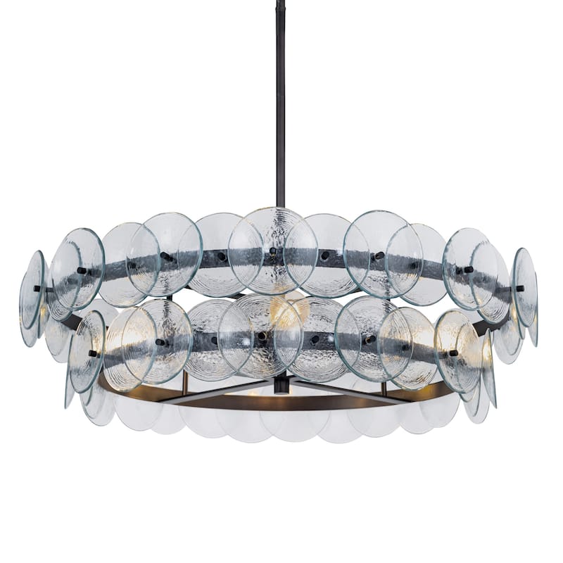 Maxim 21823 Loren 4 Light 32" Wide Drum Chandelier - Gunmetal