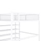 preview thumbnail 18 of 16, Modern Style Full Size Metal Loft Bed with 4-Tier Shelves and Storage, Creative Structure, Storage Space, Good Stability, White