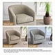 preview thumbnail 117 of 186, Modern Upholstered Barrel Chair Swivel Accent Chair for Living Room