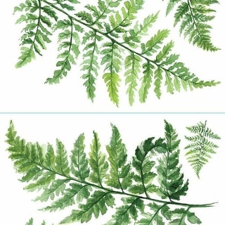 RoomMates Watercolor Fern Peel And Stick Giant Wall Decals