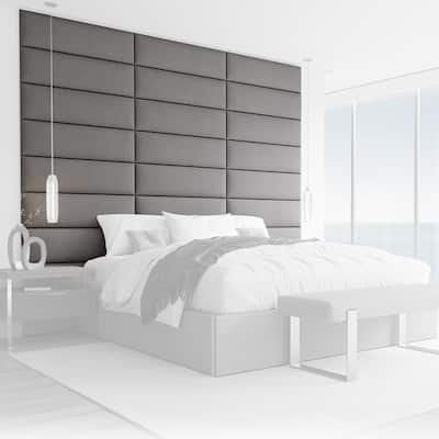 Vant Upholstered Headboards- Charcoal Grey - 30 Inch - Set of 4 panels