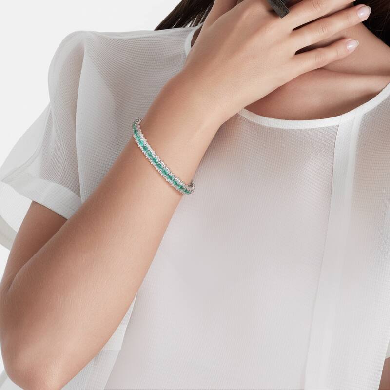 Miadora 14k Gold Multi-Color Gemstone and Diamond Bracelet