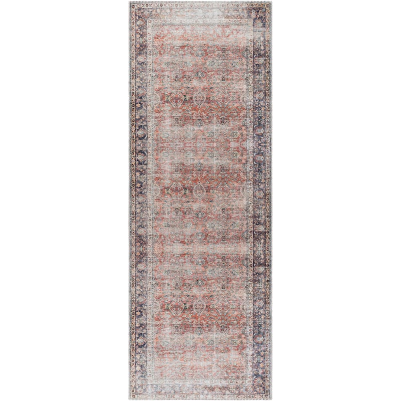 Livabliss Rhys Traditional Medallion Machine Washable Area Rug
