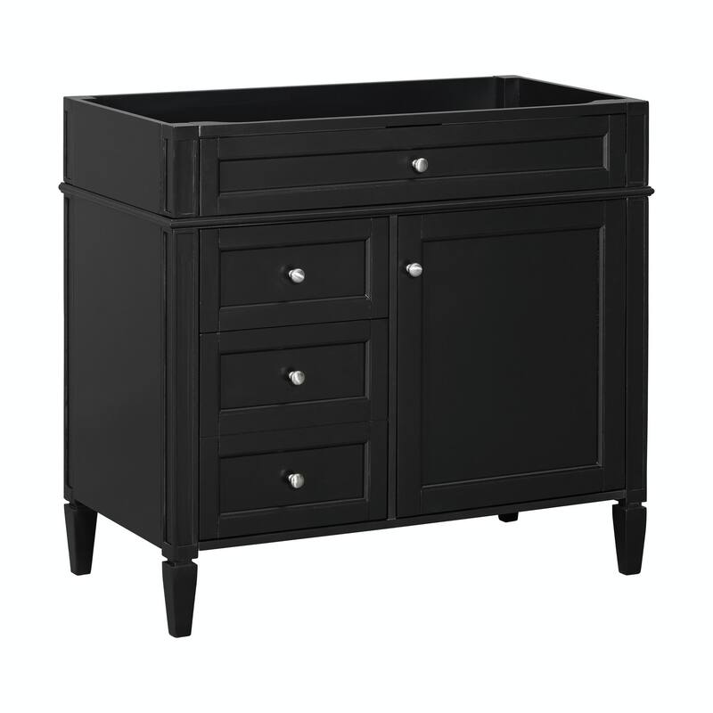 36'' Bathroom Vanity with Top Sink, 3 Drawers for Stylish Storage
