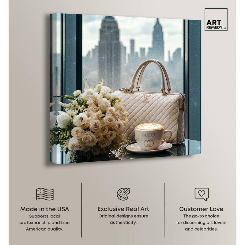 Glam by the Window New York Canvas by Art Remedy, Gallery Wrapped