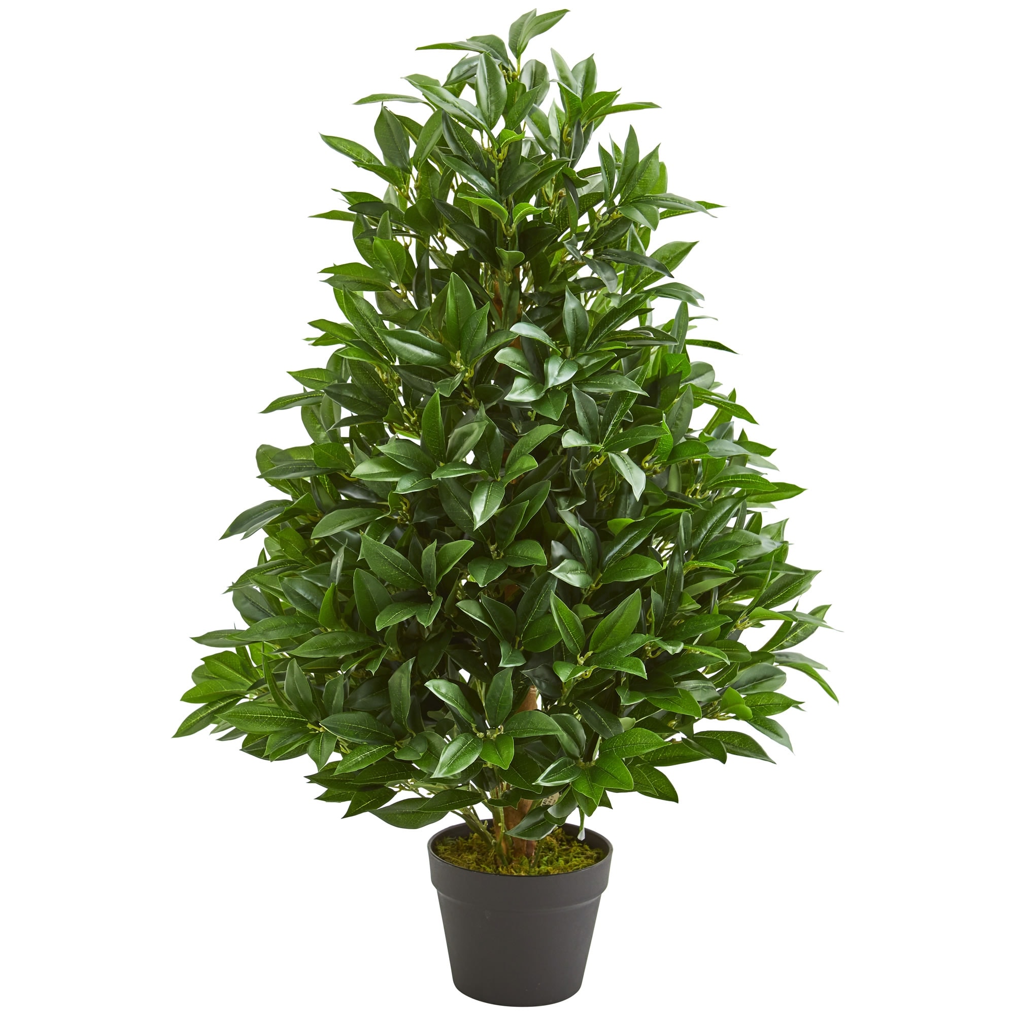 3' Bay Leaf Artificial Topiary Tree UV Resistant (Indoor/Outdoor) - Green