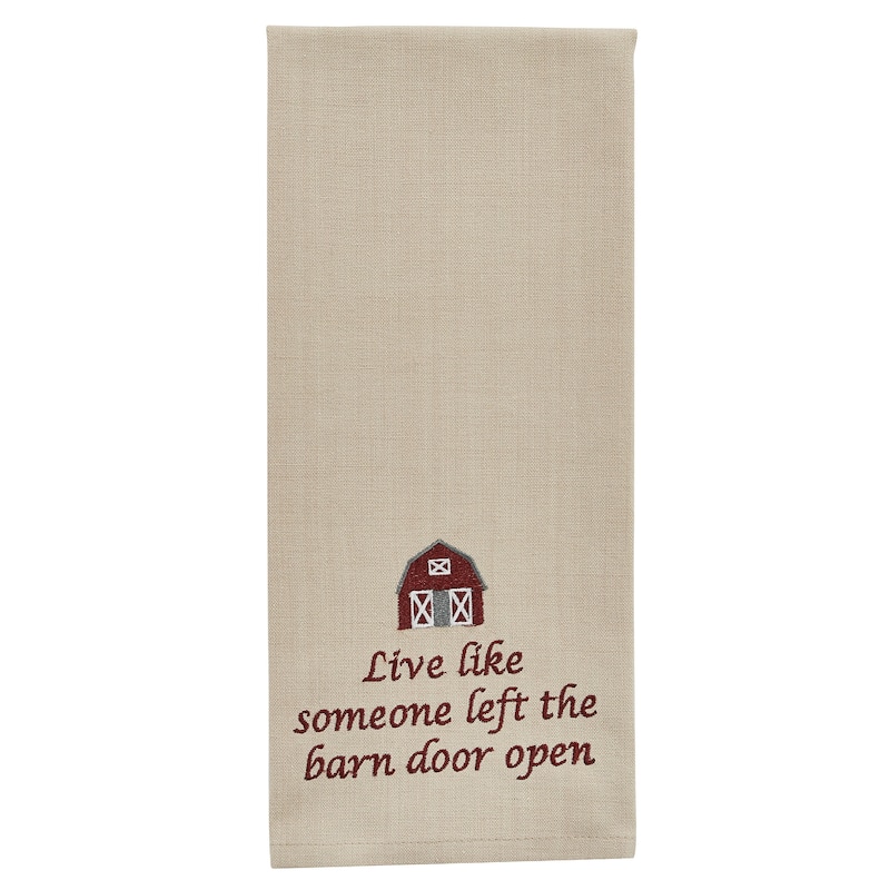 Park Designs Live Like Dishtowel Set of 2 - 18" X 28"