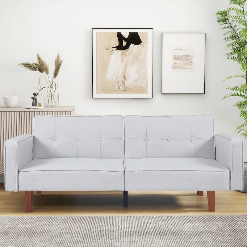Futon Sofa Bed Couch Memory Foam Futon Convertible Couch Bed Sleeper for Living Room - 68.11"*30.11"*28.74"