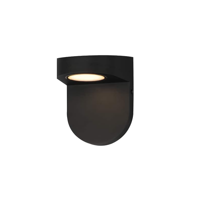 Maxim 86198 Ledge 6" Tall Outdoor Wall Sconce - Black