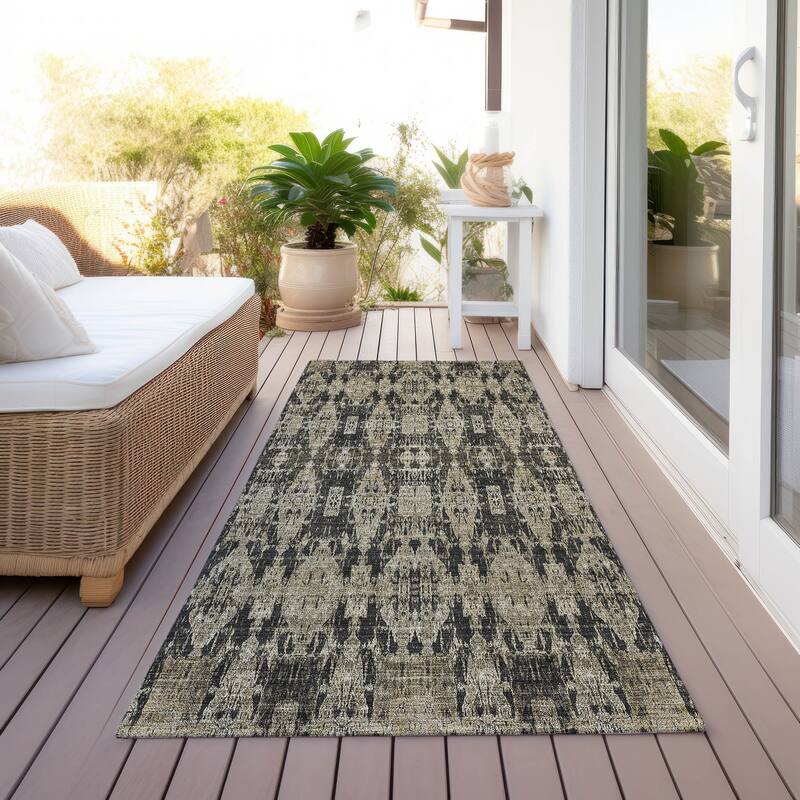 Machine Washable Indoor/ Outdoor Chantille Moroccan Boho Rug