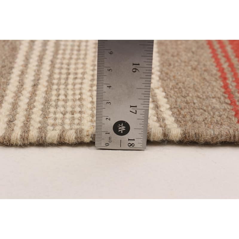 Boho Red Kilim 5'1" x 7'5" - 5'1 x 7'5