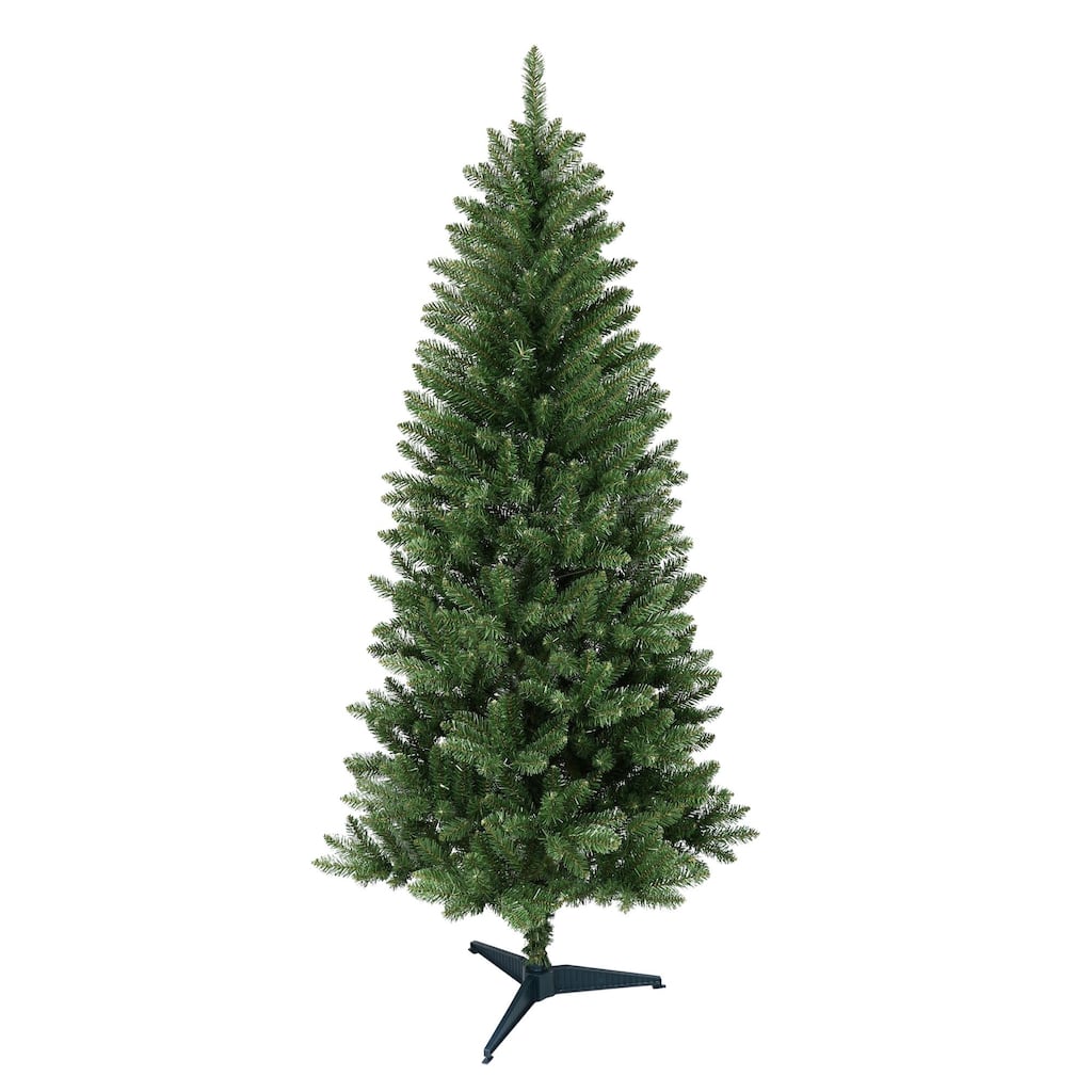 Slim Carson Pine Artificial Christmas Tree – 6’ - Unlit - 6 Foot