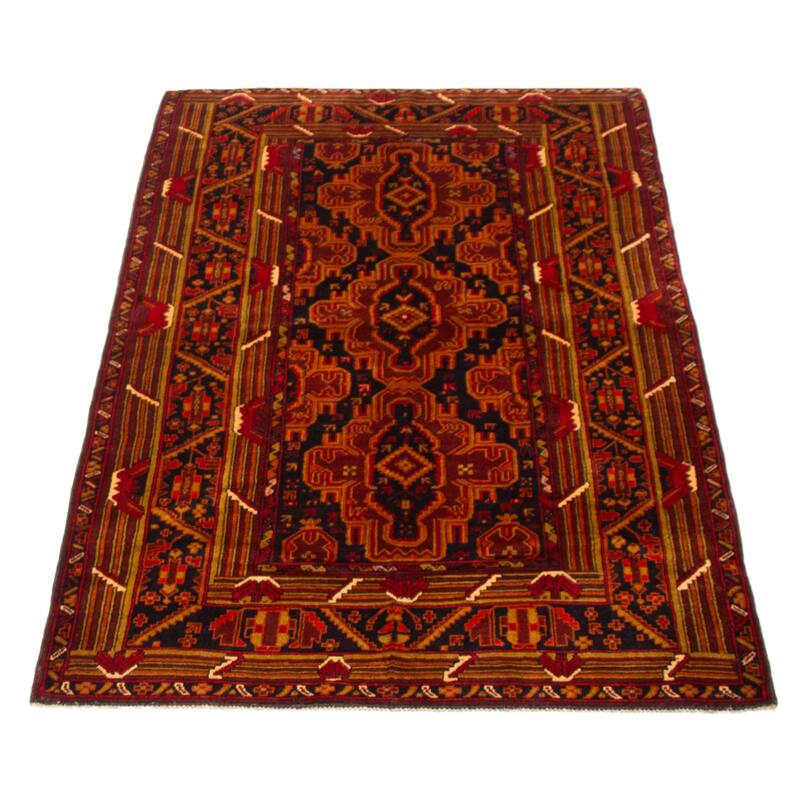 Teimani Red Rug 3'9" x 6'5" - 3'9 x 6'5