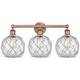 Option Clear Glass with White Rope / Antique Copper