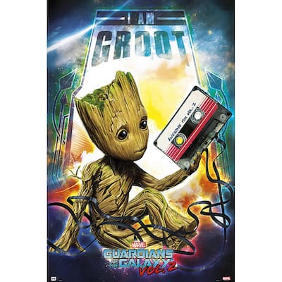 Guardians of Galaxy - Groot Art Poster - 24 x 36 Inch