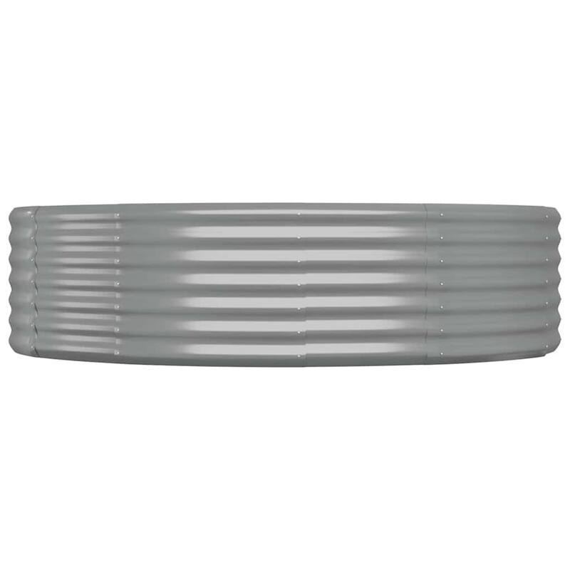 vidaXL Garden Raised Bed Powder-coated steel - 126.8 x 126.8 x 14.2 in