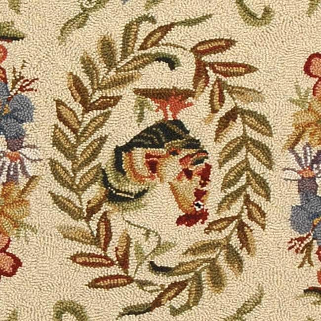 SAFAVIEH Handmade Chelsea Asmaa French Country Rooster Wool Rug