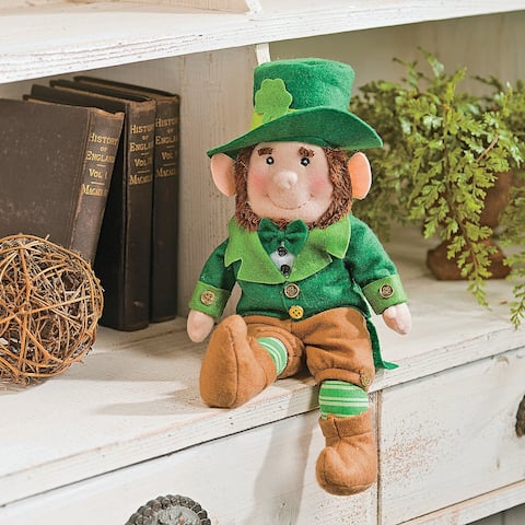 Plush St. Patrick's Day Leprechaun, Home Decor, Party Decorations, 1 Piece - 13"