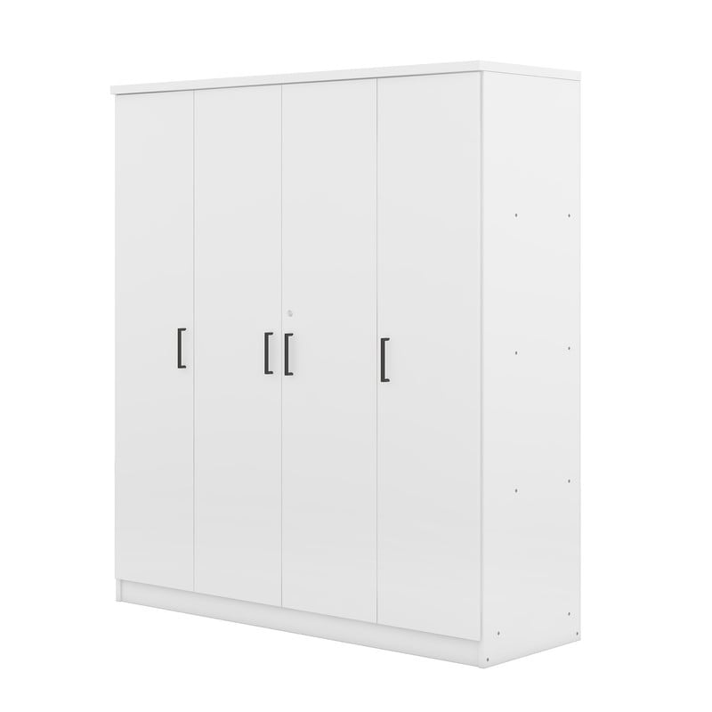 Modern Freestanding Wardrobe Armoire Closet High Cabinet Storage White - On  Sale - Bed Bath & Beyond - 36256383