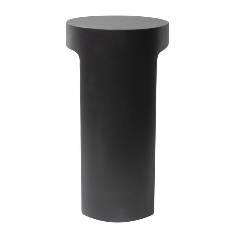 ALFI brand ABST66BM Black Matte Solid Surface Resin Bathroom / Shower Stool