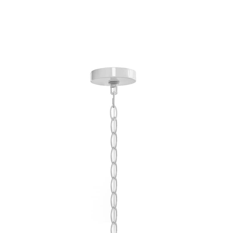 4-Light Modern Farmhouse Glass Drum Chandelier
