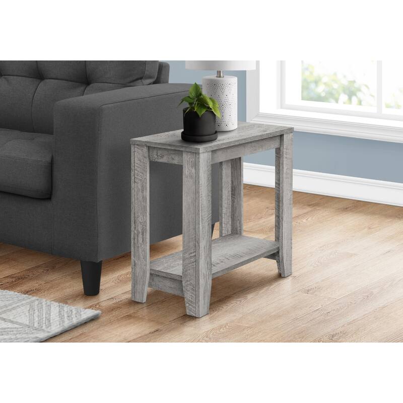 22 Inch End Table with Shelf for Living Room Bedroom or Entryway - 23.75” x 11.75” x 22”