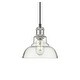 preview thumbnail 9 of 9, Golden Lighting Carver Single Light 8" Wide Mini Pendant with Clear