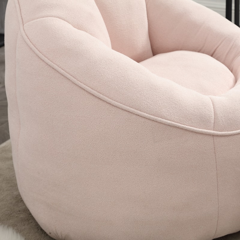 Roomfitters Bedding Bean Bag Sofa Chair - High Pressure Foam Bean Bag Chair for Adults with Padded Foam Padding and Footrest