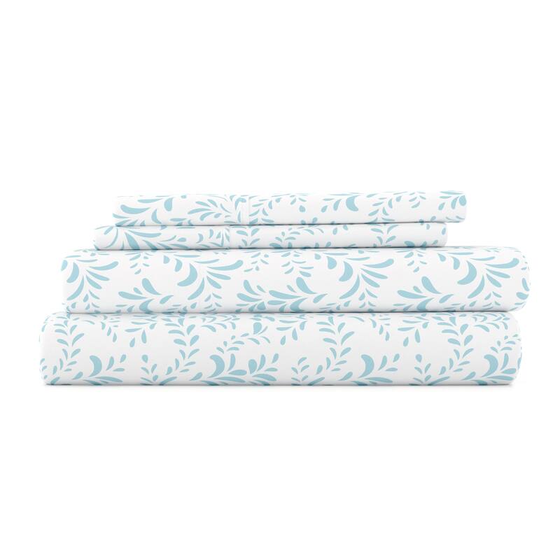 Becky Cameron Burst of Vines 4-Piece Deep Pocket Bed Sheet Set
