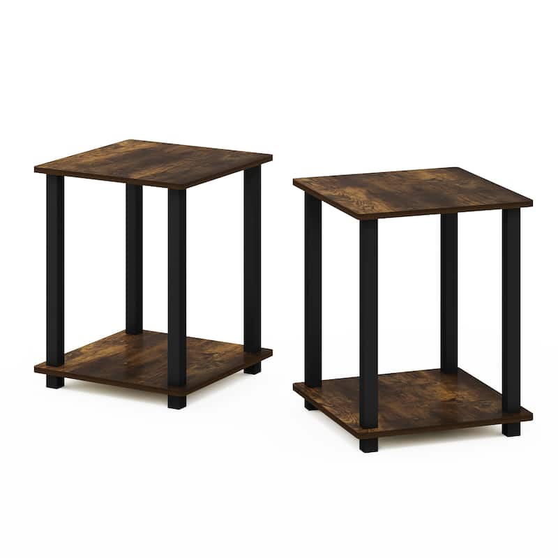 Furinno Simplistic End Table, Set of Two,