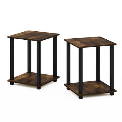 Furinno Simplistic End Table, Set of Two,