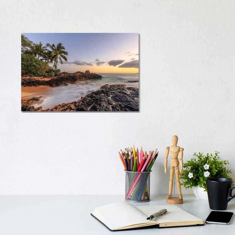 iCanvas "Small beach in Makena area, Maui, Hawaii, USA" by Stuart Westmorland Canvas Print - 8x12x0.75