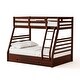 preview thumbnail 7 of 24, Cude Modern Twin over Full Solid Wood Bunk Bed Set by Furniture of America