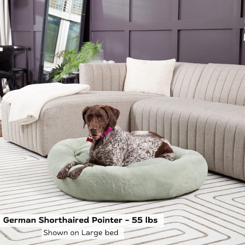 Ryder Faux Fur Cuddler Donut Bed