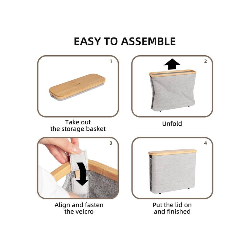 Freestanding Toilet Paper Holder for 9 Mega Rolls, Bathroom Storage Basket With Side Window - 17.5"L x 6"W x 13.75"H